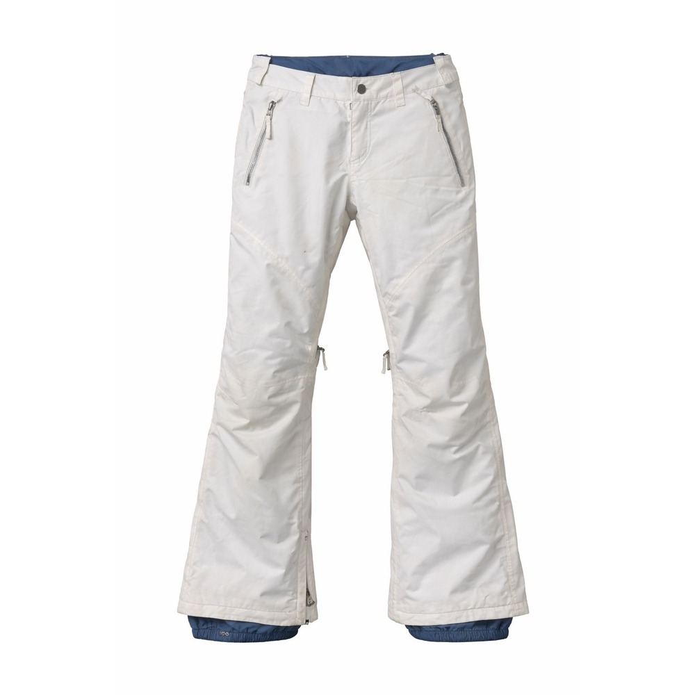 Burton Dryride Ski Snowboard Pants White XS Insulated Zip Pockets